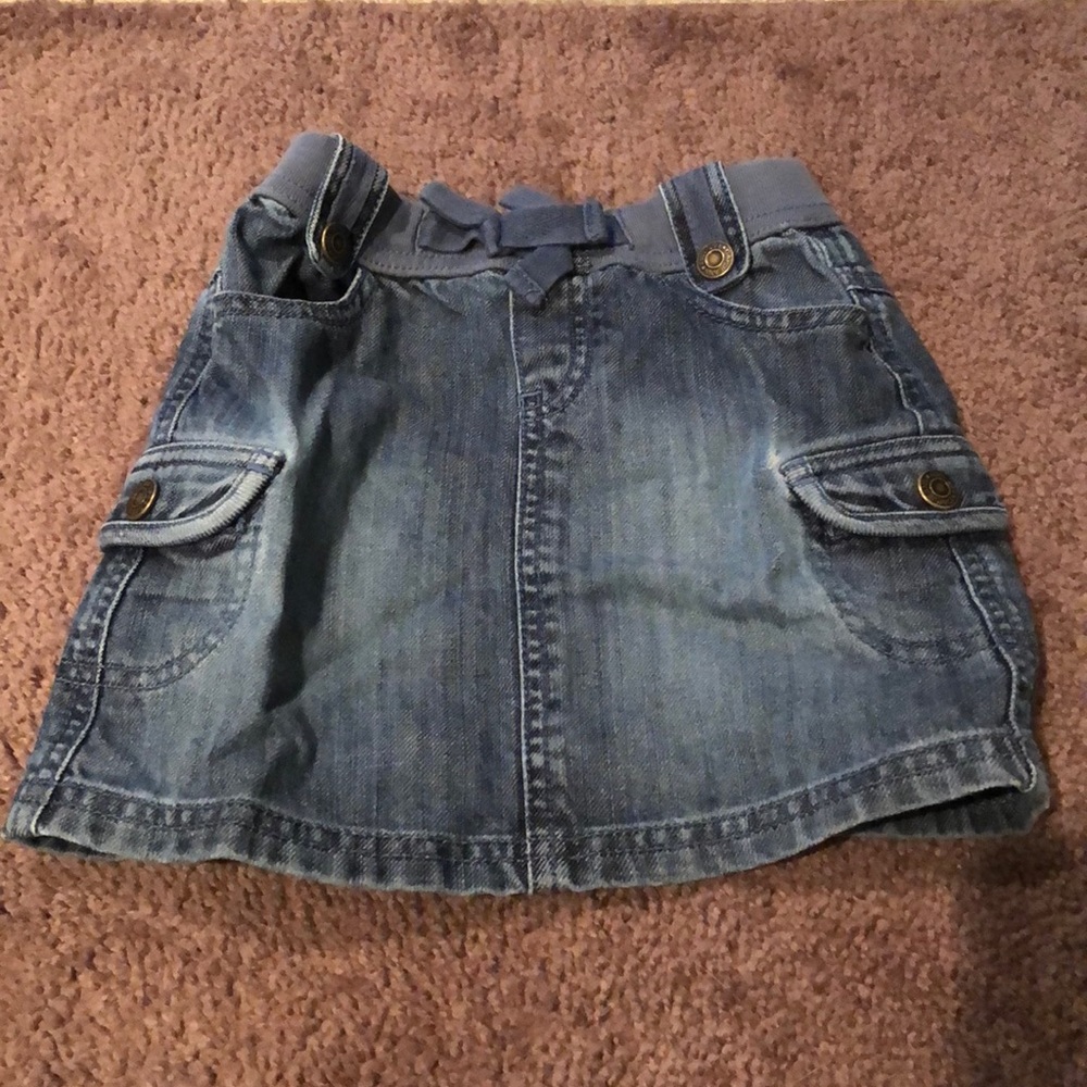 Baby Gap Toddler 3T Jean cargo Skirt! Adorable!